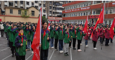 鼓樓中心校關工委舉行“緬懷革命先烈，傳承紅色基因” 清明祭奠活動